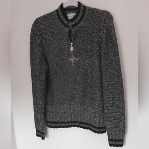 Green Knit St. John Sweater